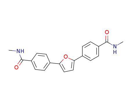 Molecular Structure of 199918-98-4 (Benzamide, 4,4'-(2,5-furandiyl)bis[N-methyl-)
