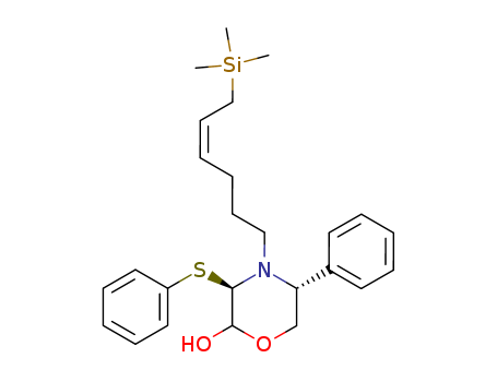 2-Morpholinol, 5-phenyl-3-(phenylthio)-4-[(4Z)-6-(trimethylsilyl)-4-hexenyl]-, (3R,5R)-