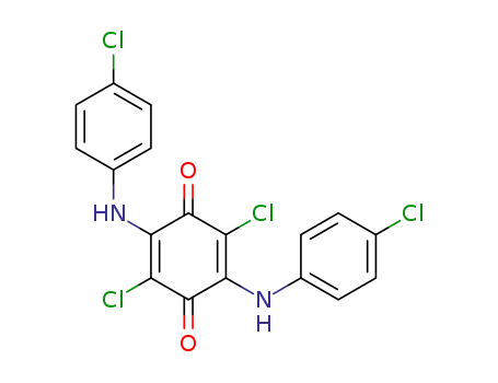 Molecular Structure of 6201-69-0 (2,5-di(4-chloroanilino)-3,6-dichloroquinone)