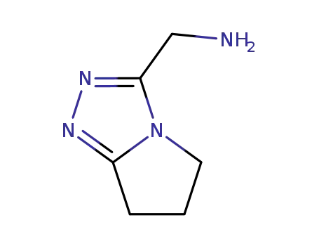 Molecular Structure of 923156-44-9 (6,7-DIHYDROPYRROLO[2,1-C][1,2,4]TRIAZOLE-3-METHYLAMINE HCL)