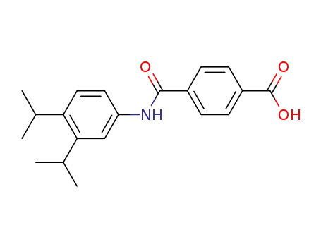 Molecular Structure of 102121-25-5 (Benzoic acid, 4-[[[3,4-bis(1-methylethyl)phenyl]amino]carbonyl]-)