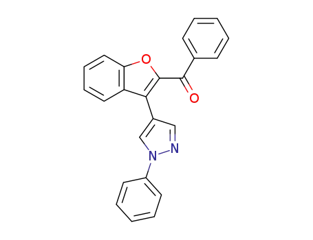 Molecular Structure of 112030-41-8 (Methanone, phenyl[3-(1-phenyl-1H-pyrazol-4-yl)-2-benzofuranyl]-)