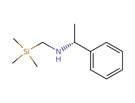 Molecular Structure of 104942-85-0 ((R)-(+)-N-1-phenylethyl-N-trimethylsilylmethylamine)