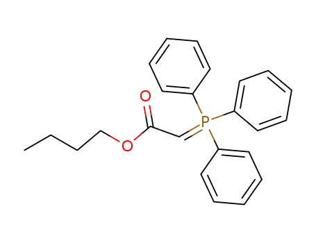 Molecular Structure of 105286-27-9 (Phosphonium, triphenyl-, 2-butoxy-2-oxoethylide)