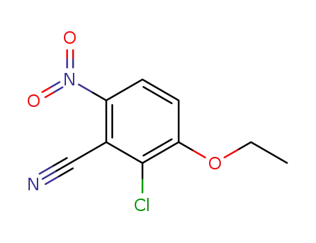 Molecular Structure of 1026566-04-0 (2-chloro-3-ethoxy-6-nitrobenzonitrile)