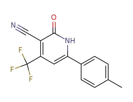 3-CYANO-4-TRIFLUOROMETHYL-6-(4'-CHLOROPHENYL)-PYRIDINE-2-ONE