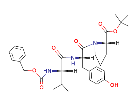 L-Proline, 1-[N-[N-[(phenylmethoxy)carbonyl]-L-valyl]-L-tyrosyl]-, 1,1-dimethylethyl ester