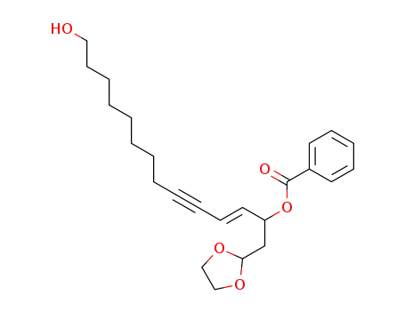 (E)-13-benzoyloxy-15,15-ethylenedioxy-pentadec-11-en-9-yn-1-ol