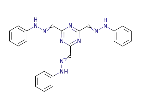 Molecular Structure of 112055-20-6 (1,3,5-Triazine-2,4,6-tricarboxaldehyde, tris(phenylhydrazone))