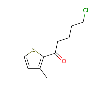 Molecular Structure of 160295-23-8 (2-(5-chloropentanoyl)-3-methylthiophene)