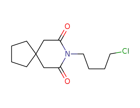 Molecular Structure of 21098-11-3 (8-(4-Chlorobutyl)-8-azaspiro[4.5]decane-7,9-dione)