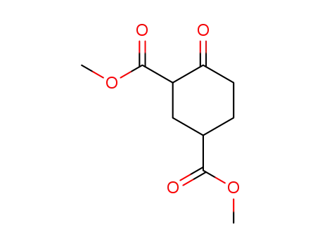 Molecular Structure of 103505-09-5 (dimethyl 4-oxocyclohexane-1,3-dicarboxylate)