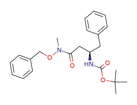(R)-N-tert-butyloxycarbonyl-3-amino-4-phenyl-N'-(benzyloxy)-N'-methylbutanamide