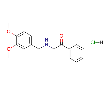 Ethanone, 2-[[(3,4-dimethoxyphenyl)methyl]amino]-1-phenyl-,
hydrochloride