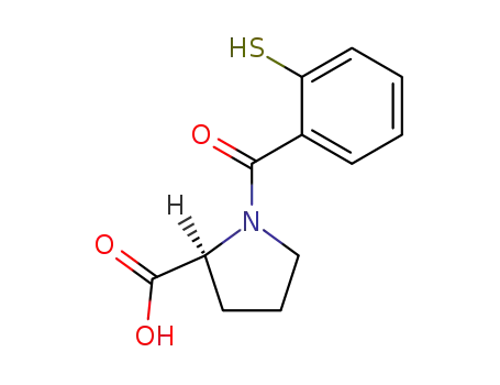 Molecular Structure of 70491-03-1 (L-Proline, 1-(2-mercaptobenzoyl)-)