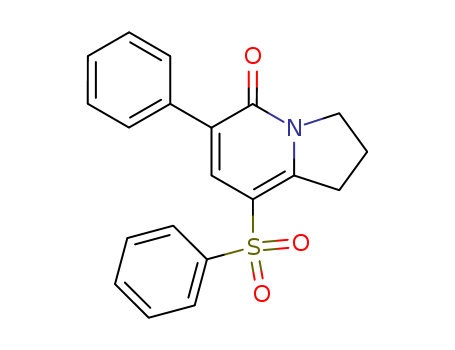5(1H)-Indolizinone, 2,3-dihydro-6-phenyl-8-(phenylsulfonyl)-
