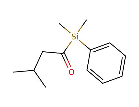 Molecular Structure of 199847-86-4 (Silane, dimethyl(3-methyl-1-oxobutyl)phenyl-)