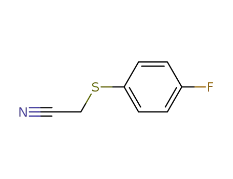 Molecular Structure of 18527-21-4 ((4-FLUOROPHENYLTHIO)ACETONITRILE)