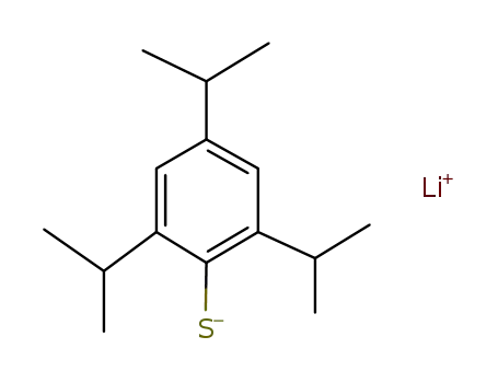 Molecular Structure of 107847-82-5 (lithium 2,4,6-tri-isopropylbenzenethiolate)