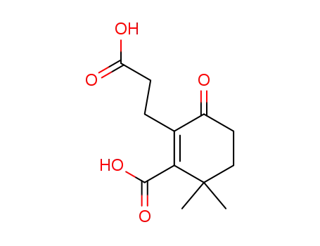 3-(1-carboxy-6,6-dimethyl-3-oxo-cyclohex-2-enyl)-propanoic acid