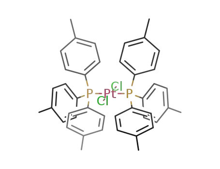 Molecular Structure of 50525-35-4 (Platinum, dichlorobis[tris(4-methylphenyl)phosphine]-)