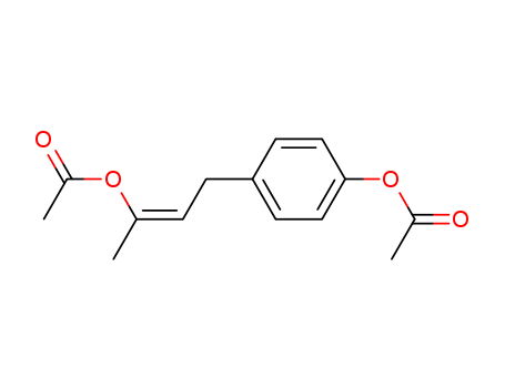 Molecular Structure of 184953-87-5 (Phenol, 4-[3-(acetyloxy)-2-butenyl]-, acetate, (Z)-)