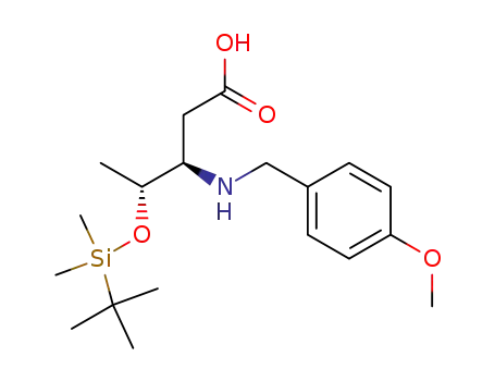 (3R,4R)-3-(p-methoxybenzylamino)-4-(tert-butyldimethylsilyloxy)pentanoic acid
