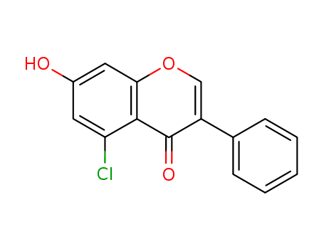 Molecular Structure of 112953-93-2 (4H-1-Benzopyran-4-one, 5-chloro-7-hydroxy-3-phenyl-)