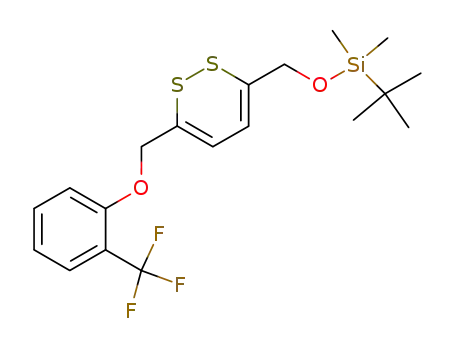 3-[(tert-butyldimethylsilyloxy)methyl]-6-[(2-trifluoromethylphenyloxy)methyl]-1,2-dithiin