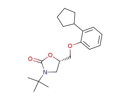 2-Oxazolidinone,
5-[(2-cyclopentylphenoxy)methyl]-3-(1,1-dimethylethyl)-, (S)-
