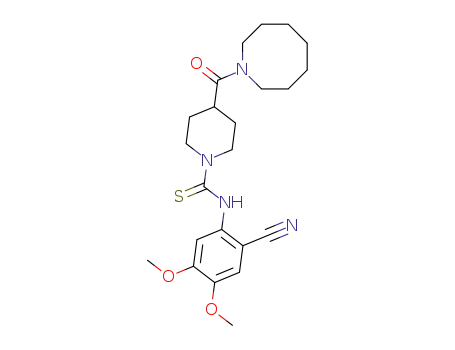 4-(Azocane-1-carbonyl)-piperidine-1-carbothioic acid (2-cyano-4,5-dimethoxy-phenyl)-amide