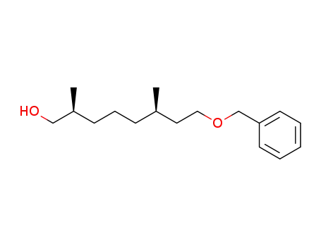 Molecular Structure of 66261-34-5 (1-Octanol, 2,6-dimethyl-8-(phenylmethoxy)-, (2S,6R)-)