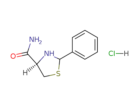 Molecular Structure of 106086-20-8 (2-phenyl-1,3-thiazolidine-4-carboxamide hydrochloride)