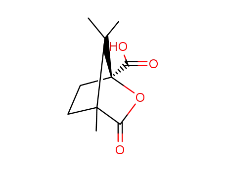 Molecular Structure of 67111-66-4 ((1R)-(+)-CAMPHANIC ACID)
