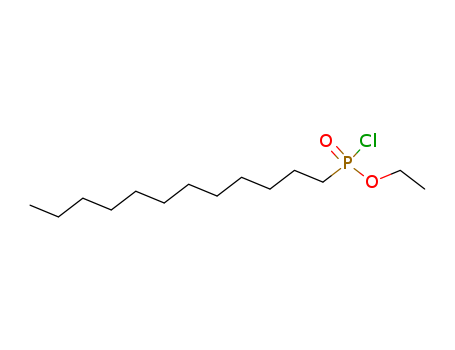 Molecular Structure of 128894-08-6 (Phosphonochloridic acid, dodecyl-, ethyl ester)
