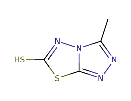 Molecular Structure of 3173-11-3 (3-methyl[1,2,4]triazolo[3,4-b][1,3,4]thiadiazole-6(5H)-thione)