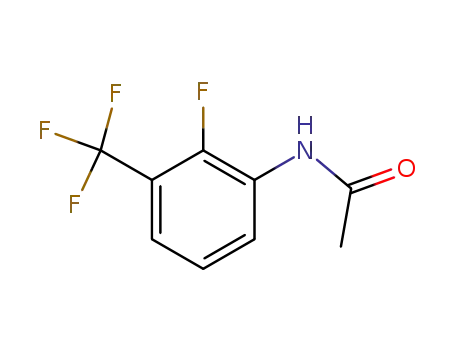 Molecular Structure of 88288-10-2 (Acetamide, N-[2-fluoro-3-(trifluoromethyl)phenyl]-)