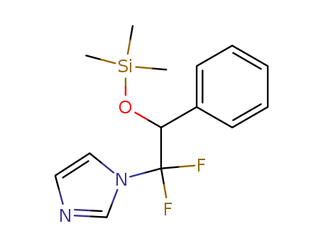 Molecular Structure of 341529-16-6 (1-(1,1-DIFLUORO-2-PHENYL-2-TRIMETHYLSILOXY-ETHYL)-IMIDAZOLE)