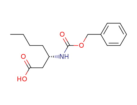 Heptanoic acid, 3-[[(phenylmethoxy)carbonyl]amino]-, (3S)-