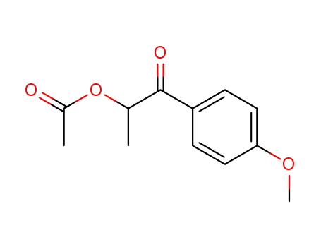 Molecular Structure of 200353-84-0 (1-(4-methoxyphenyl)-1-oxopropan-2-yl acetate)