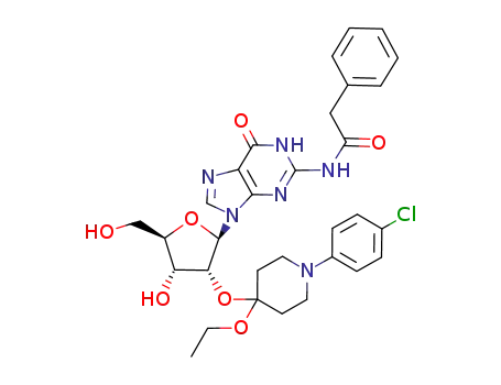 2'-O-[1-(4-Chlorophenyl)-4-ethoxypiperidin-4-yl]-2-N-(phenylacetyl)guanosine