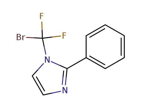 Molecular Structure of 341529-06-4 (1-BROMODIFLUOROMETHYL-2-PHENYL-IMIDAZOLE)