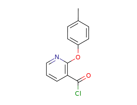 Molecular Structure of 175135-79-2 (2-(4-METHYLPHENOXY)PYRIDINE-3-CARBONYL CHLORIDE)