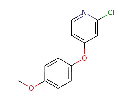 2-chloro-4-{4-(methoxy)phenoxy}pyridine
