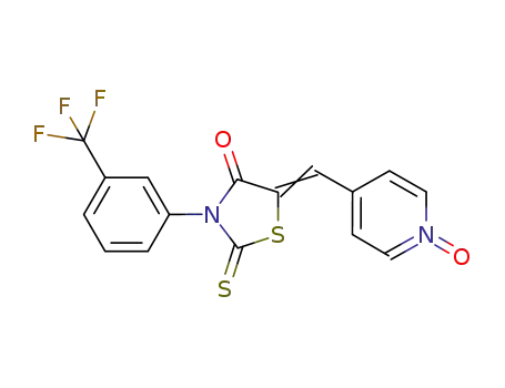 5-((1-oxido-4-pyridinyl)methylene)-2-thioxo-3-[3-(trifluoromethyl)phenyl]-4-thiazolidinone