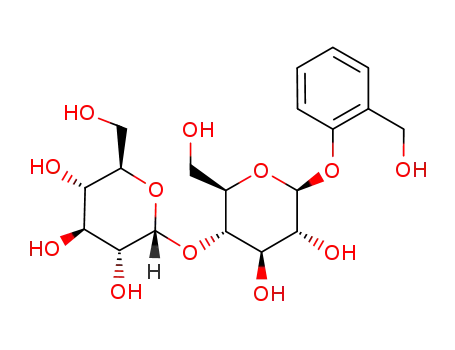 Molecular Structure of 1190089-79-2 (α-D-glucopyranosyl-(1->4)-salicin)