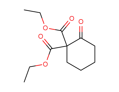 Molecular Structure of 2969-93-9 (diethyl 2-oxocyclohexane-1,1-dicarboxylate)