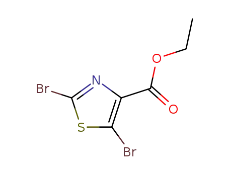 Molecular Structure of 208264-60-2 (2,5-DIBROMO-THIAZOLE-4-CARBOXYLIC ACID ETHYL ESTER)