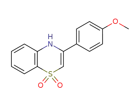 4H-1,4-Benzothiazine, 3-(4-methoxyphenyl)-, 1,1-dioxide