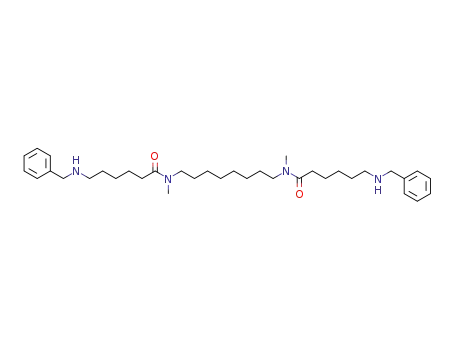 Molecular Structure of 214750-99-9 (6-benzylaminohexanoic acid {8-[(6-benzylaminohexanoyl)methylamino]octyl}methylamide)